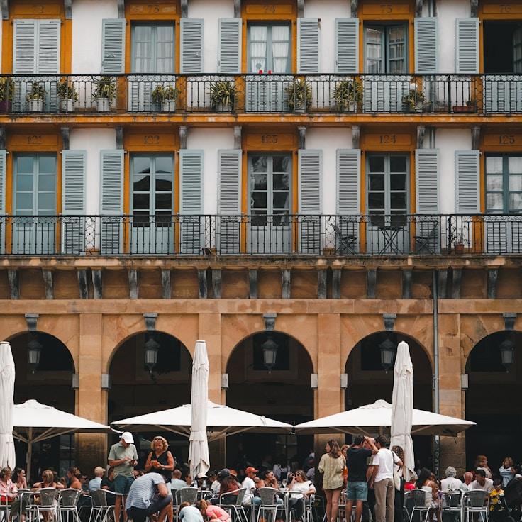 Entertainment zone at night in United Kingdom